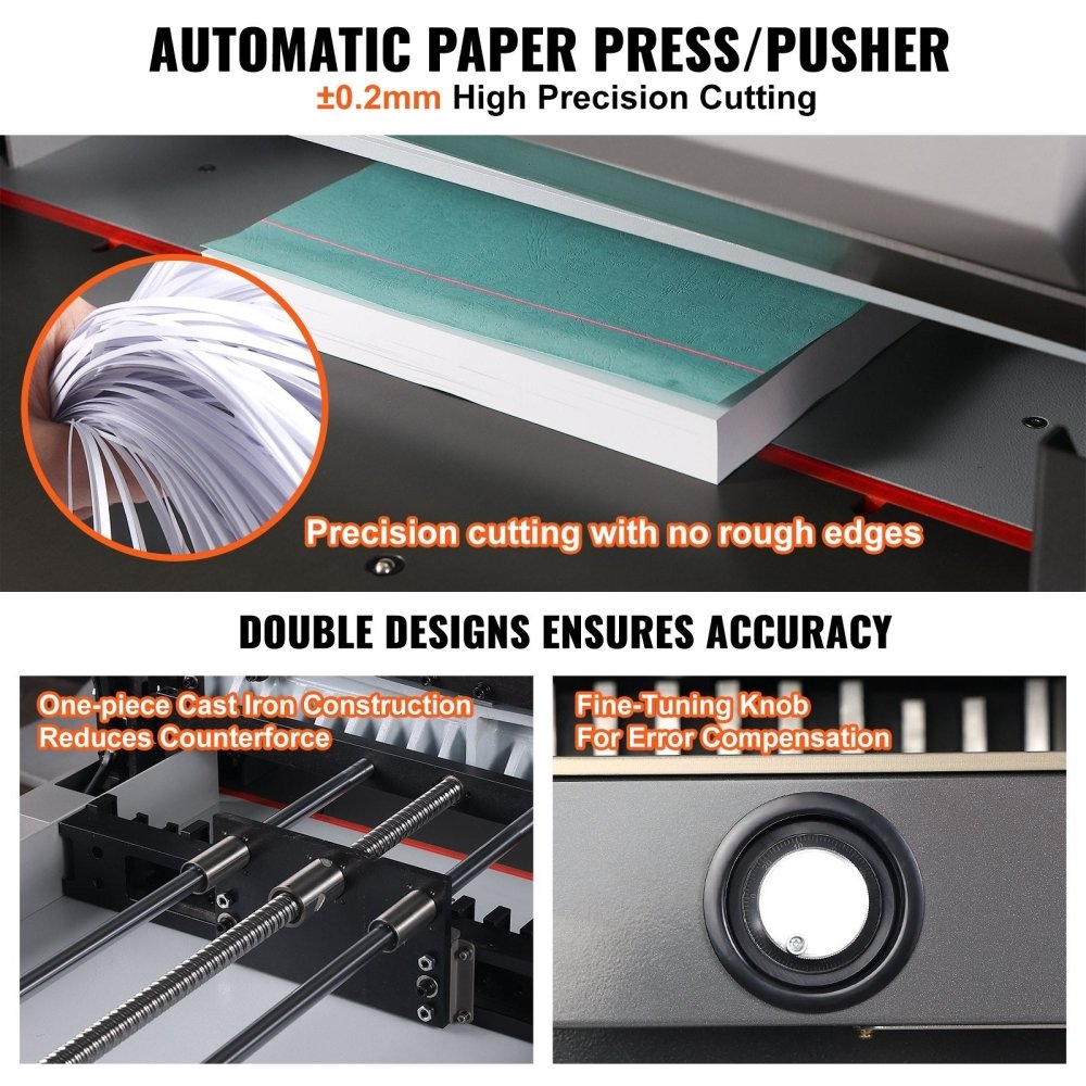 Electric Heavy Duty Hydraulic Paper Cutter Machine With Touchscreen, 26 Inch (SAK92518) - Energize Trek