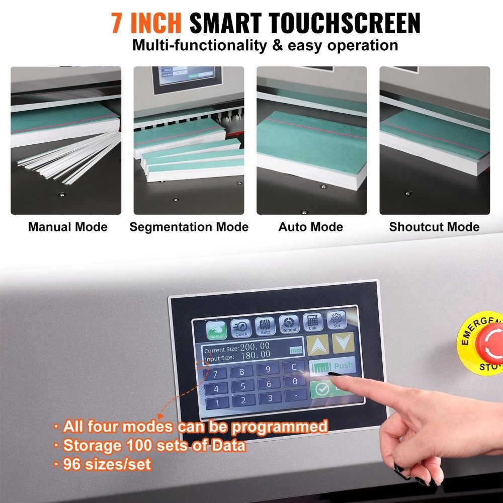 Electric Heavy Duty Hydraulic Paper Cutter Machine With Touchscreen, 26 Inch (SAK92518) - Energize Trek