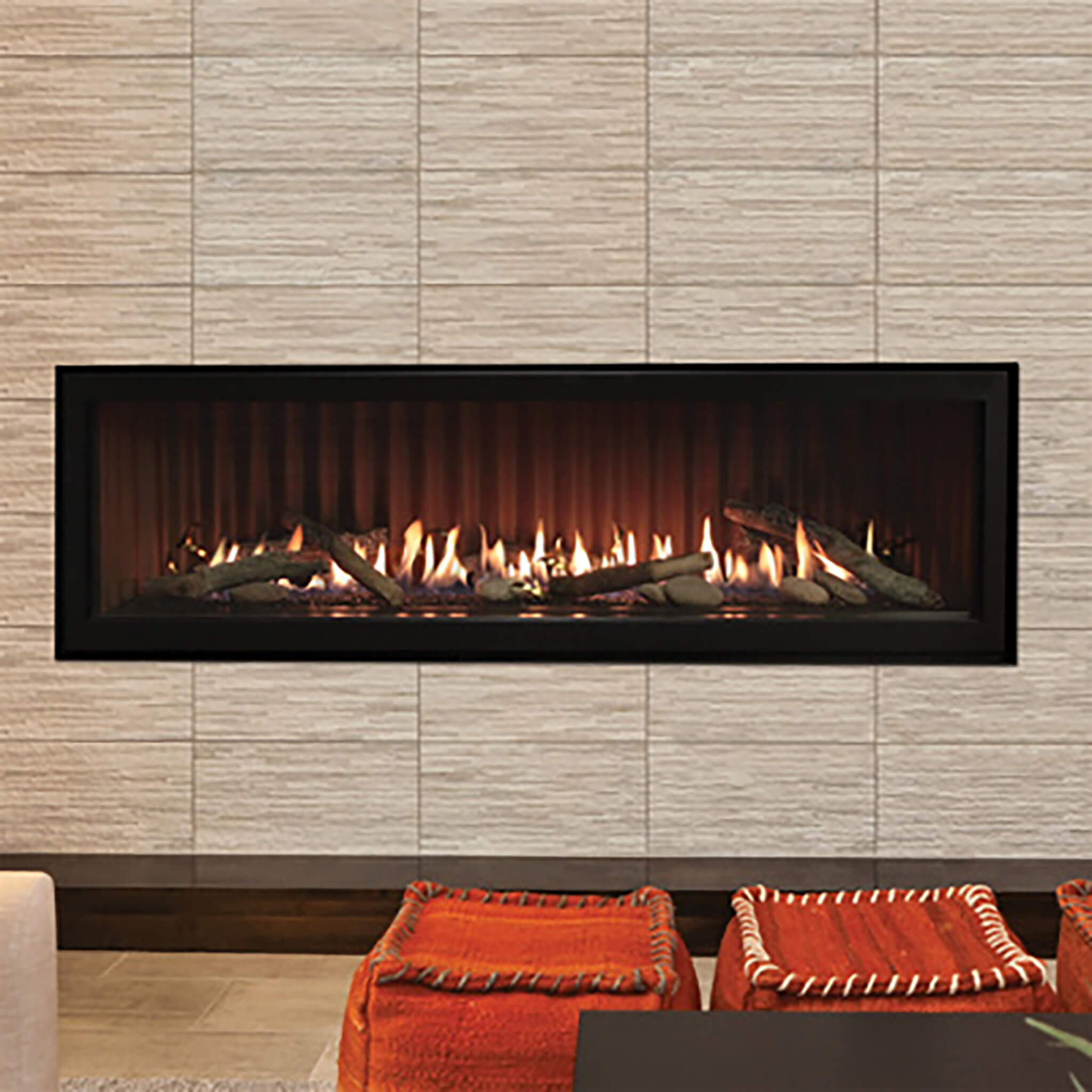Empire Comfort Systems Boulevard 46K BTU 60" Direct Vent Linear Gas Fireplace With Multi Function Remote  (SAK52915) - Energize Trek