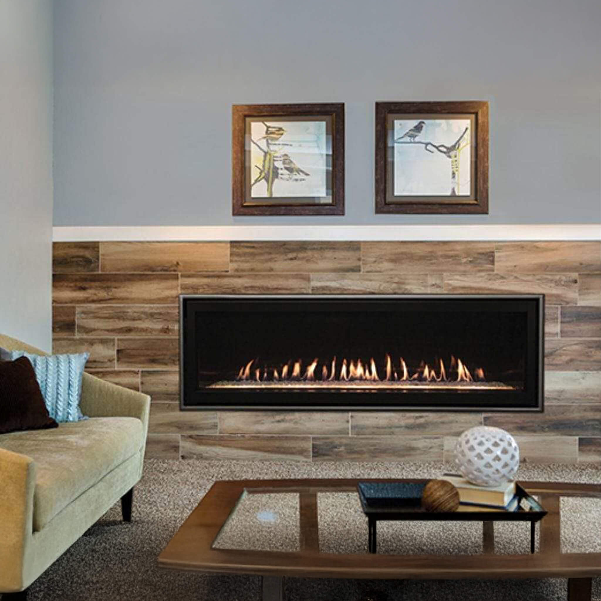 Empire Comfort Systems Boulevard 46K BTU 60" Direct Vent Linear Gas Fireplace With Multi Function Remote  (SAK52915) - Energize Trek