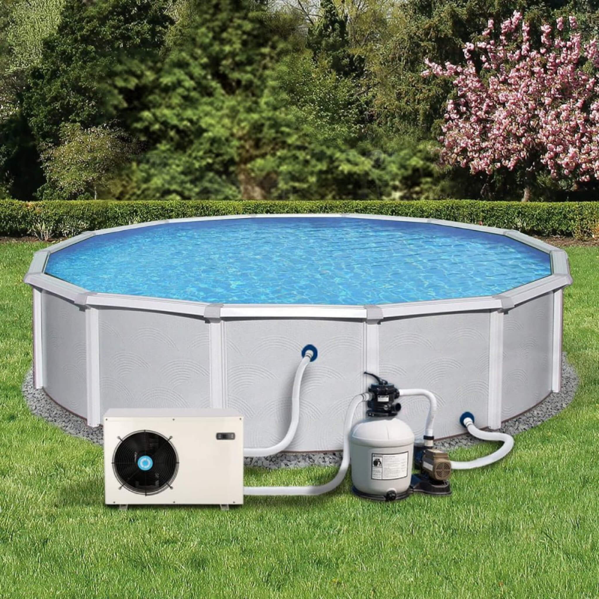 Energy-Saving Electric Swimming Pool Heat Pump For Above And Inground Pools, 6000 Gallons (SAK93541) - Energize Trek