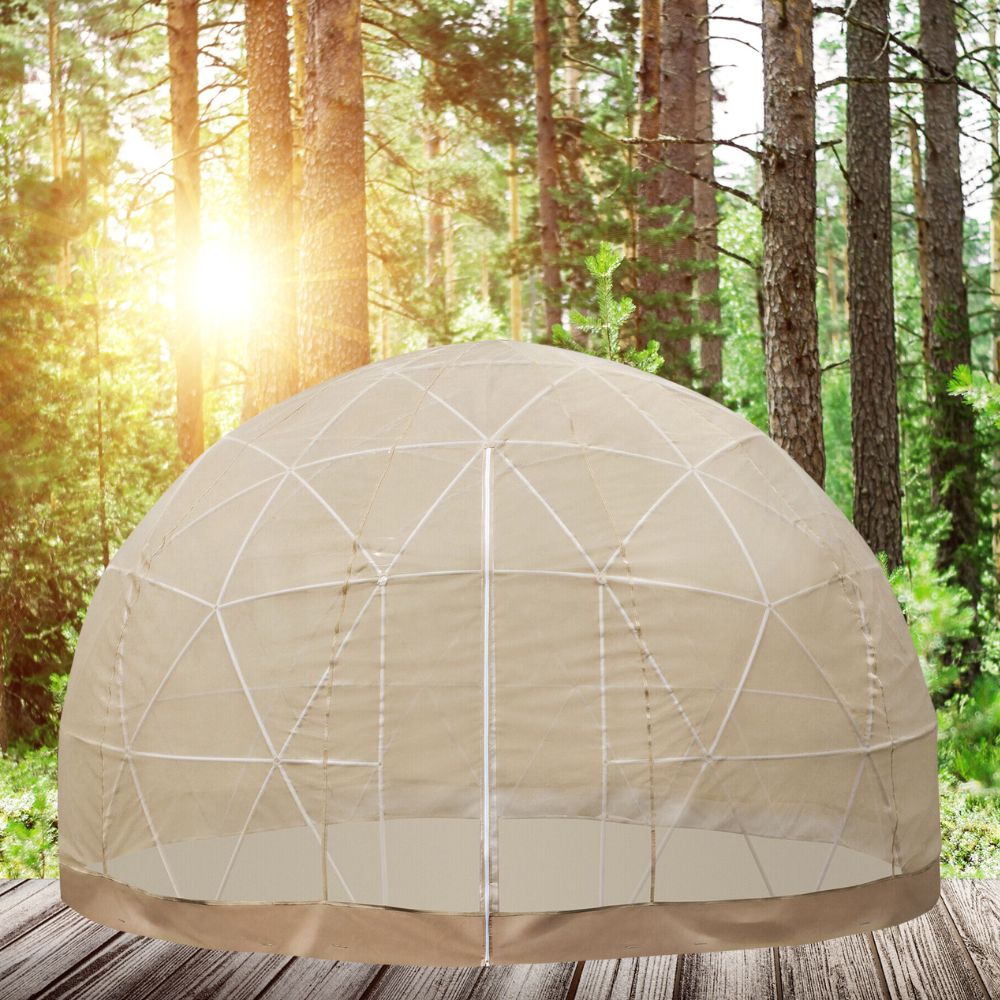 Extra Large 10 Person Outdoor Igloo Garden Greenhouse Dome Tent, 12FT (94316275) - Energize Trek