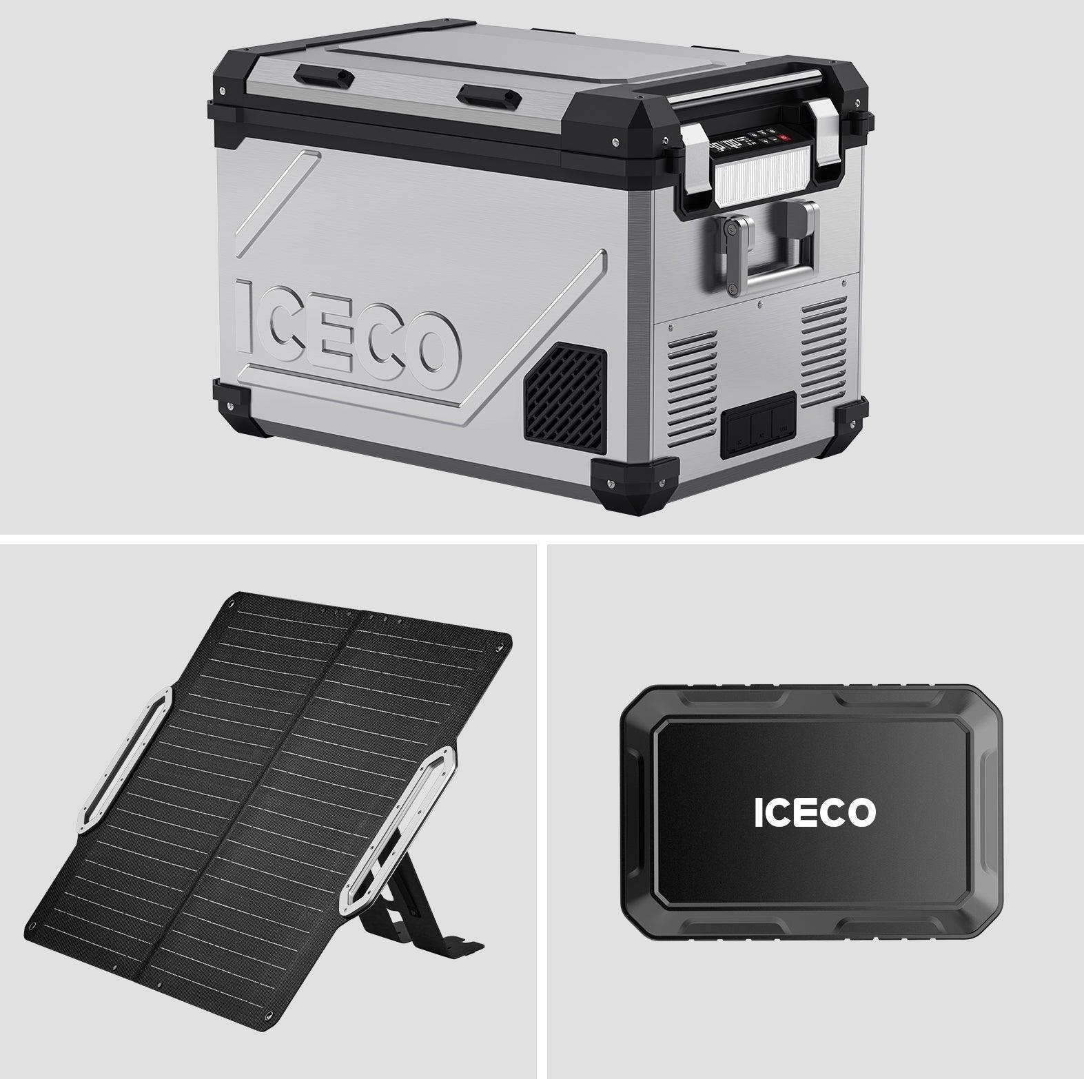 ICECO APL55-Silver Dual Zone 12 Volt Fridge - Energize Trek