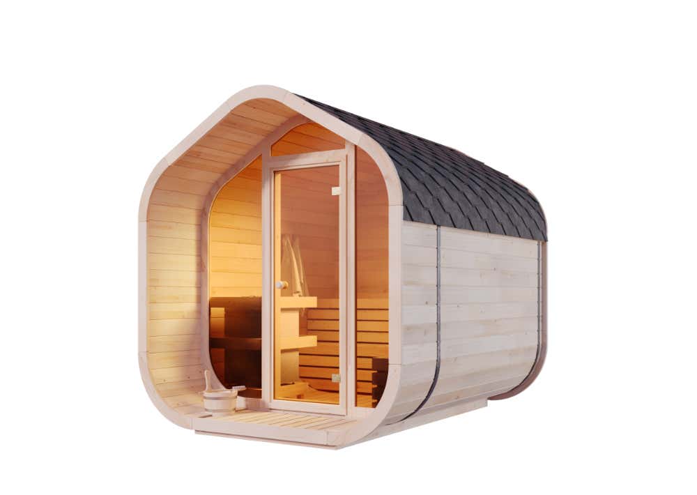 SAUNA EVOLUTION® Barrel Sauna Serenity Nature Air 8 - Energize Trek