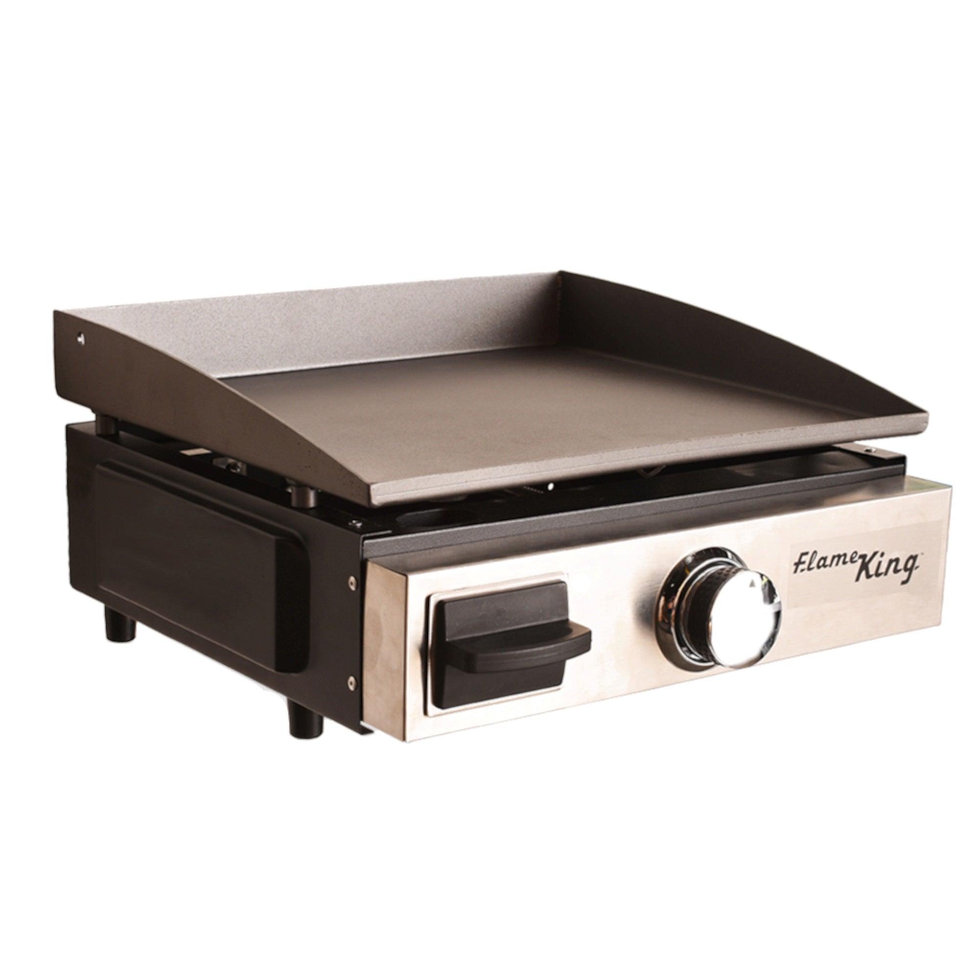 Flame King Flat Top Portable Propane Cast Iron Grill Griddle - Energize Trek