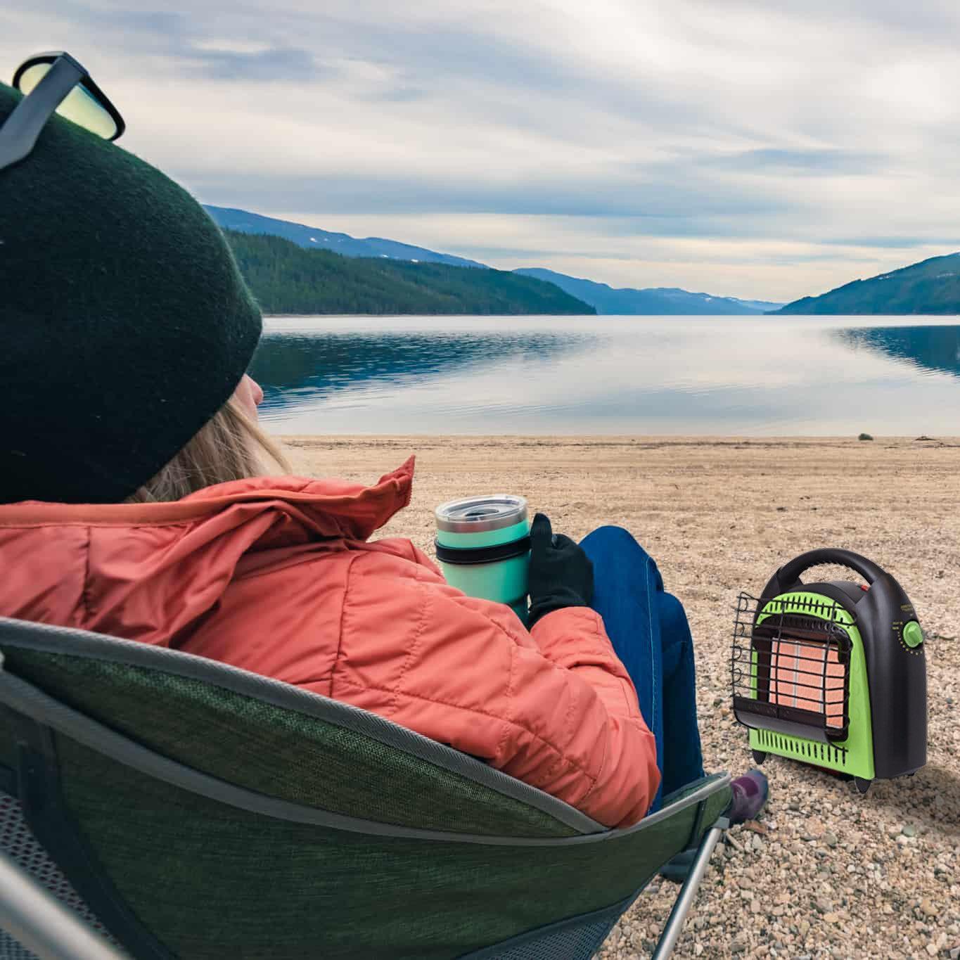 Flame King Portable Heater 20,000 BTU Propane Gas Tank Space Radiant Indoor & Outdoor - Energize Trek