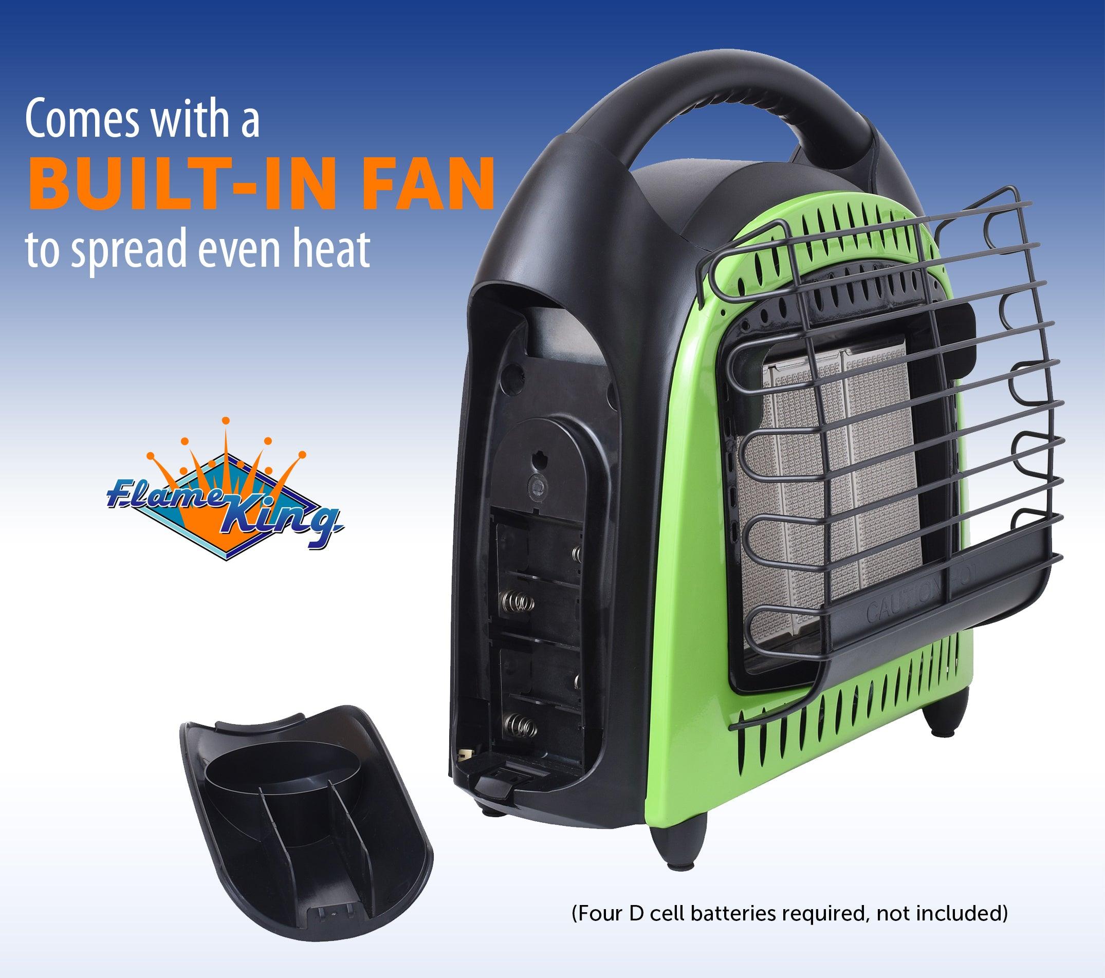 Flame King Portable Heater 20,000 BTU Propane Gas Tank Space Radiant Indoor & Outdoor - Energize Trek
