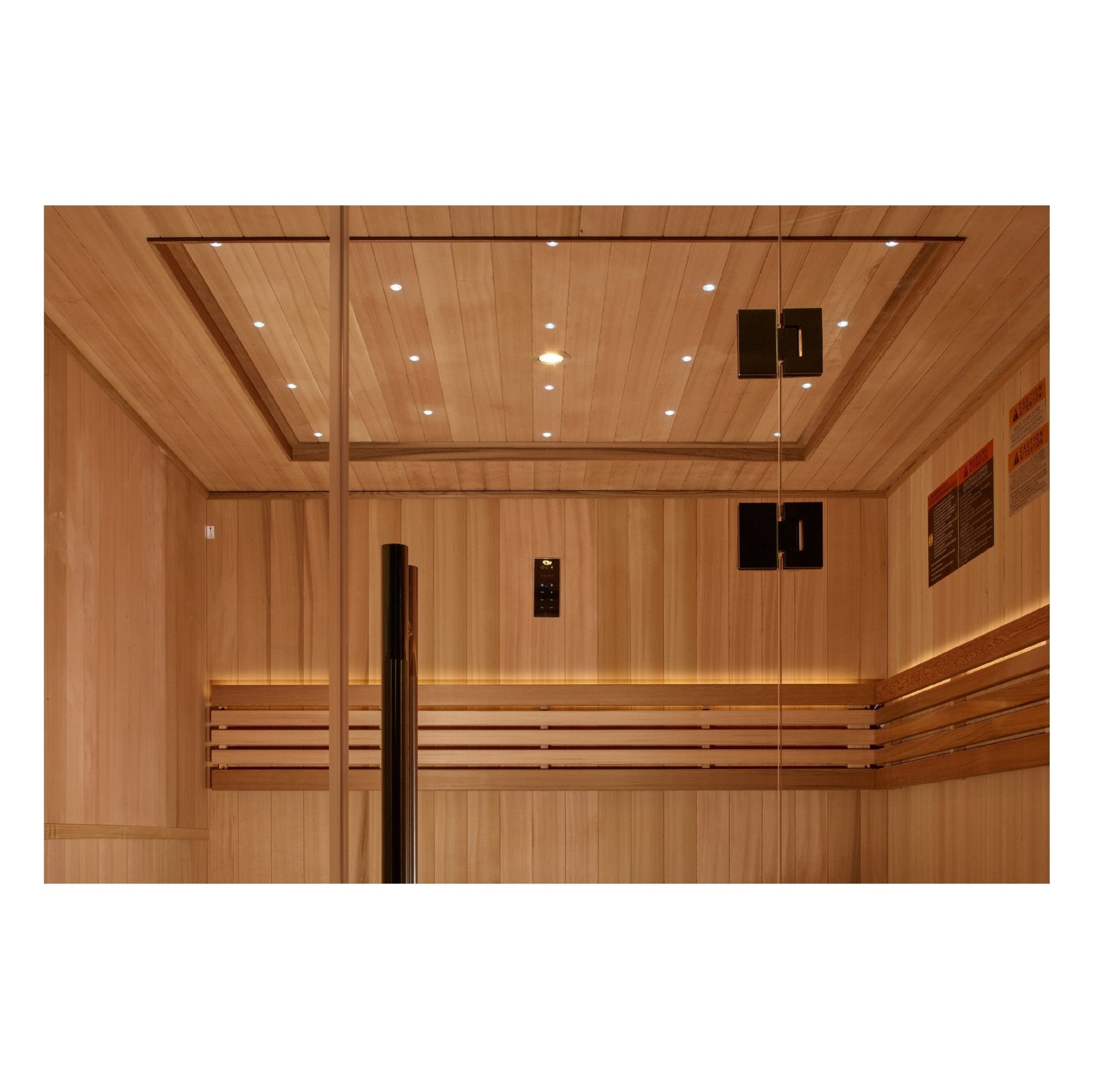 Golden Designs 2025 "Osla Edition" 6-Person Traditional Sauna – Canadian Red Cedar & Pacific Premium Clear Cedar - Energize Trek