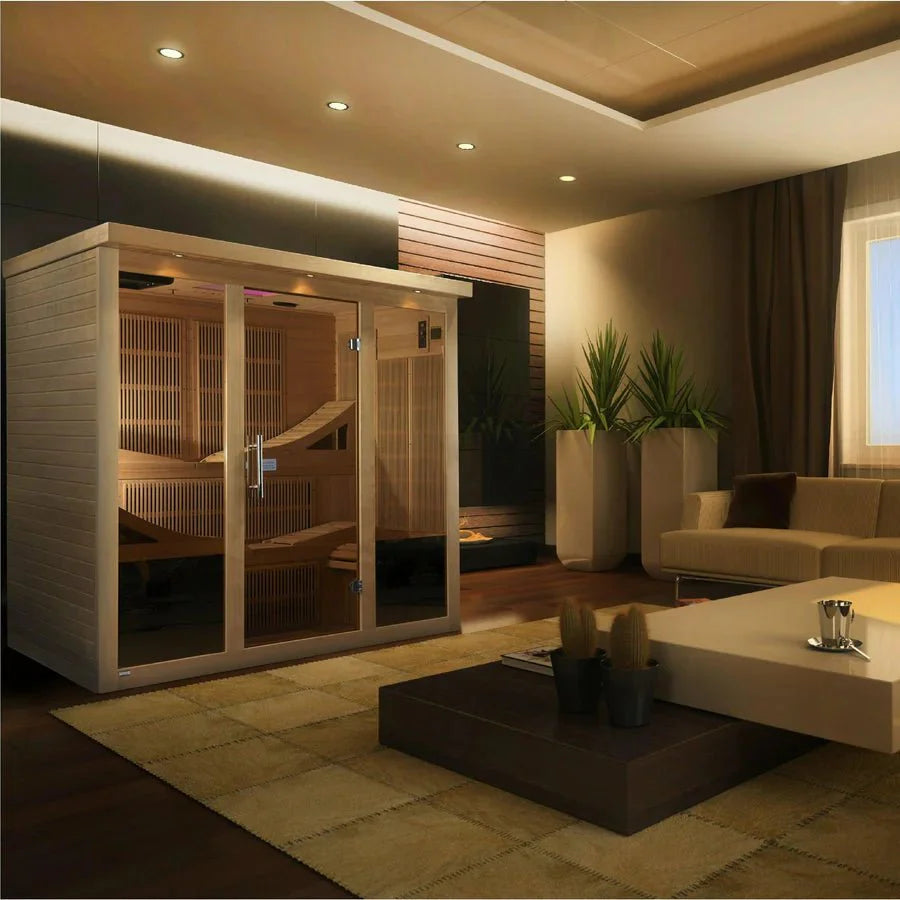 Golden Designs Monaco GDI-6996-01 Near Zero EMF 6-Person FAR Infrared Sauna - Energize Trek
