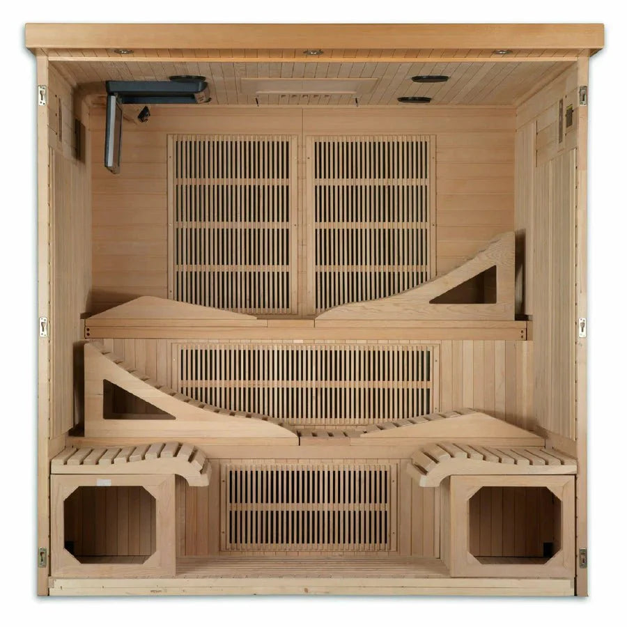 Golden Designs Monaco GDI-6996-01 Near Zero EMF 6-Person FAR Infrared Sauna - Energize Trek