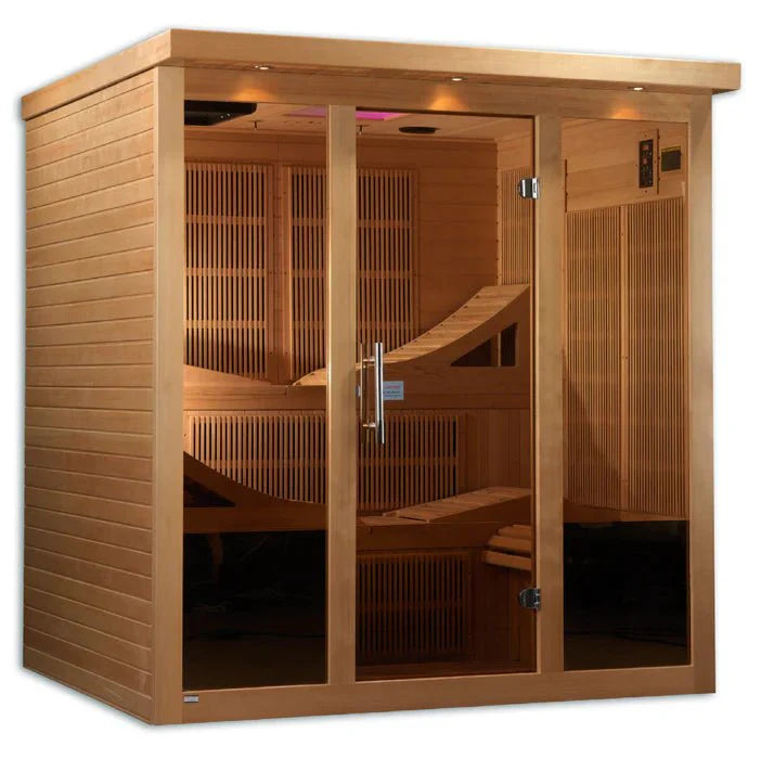 Golden Designs Monaco GDI-6996-01 Near Zero EMF 6-Person FAR Infrared Sauna - Energize Trek
