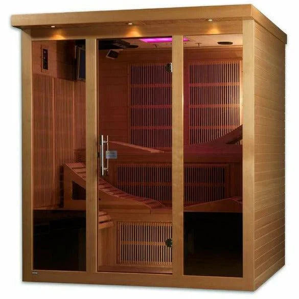 Golden Designs Monaco GDI-6996-01 Near Zero EMF 6-Person FAR Infrared Sauna - Energize Trek