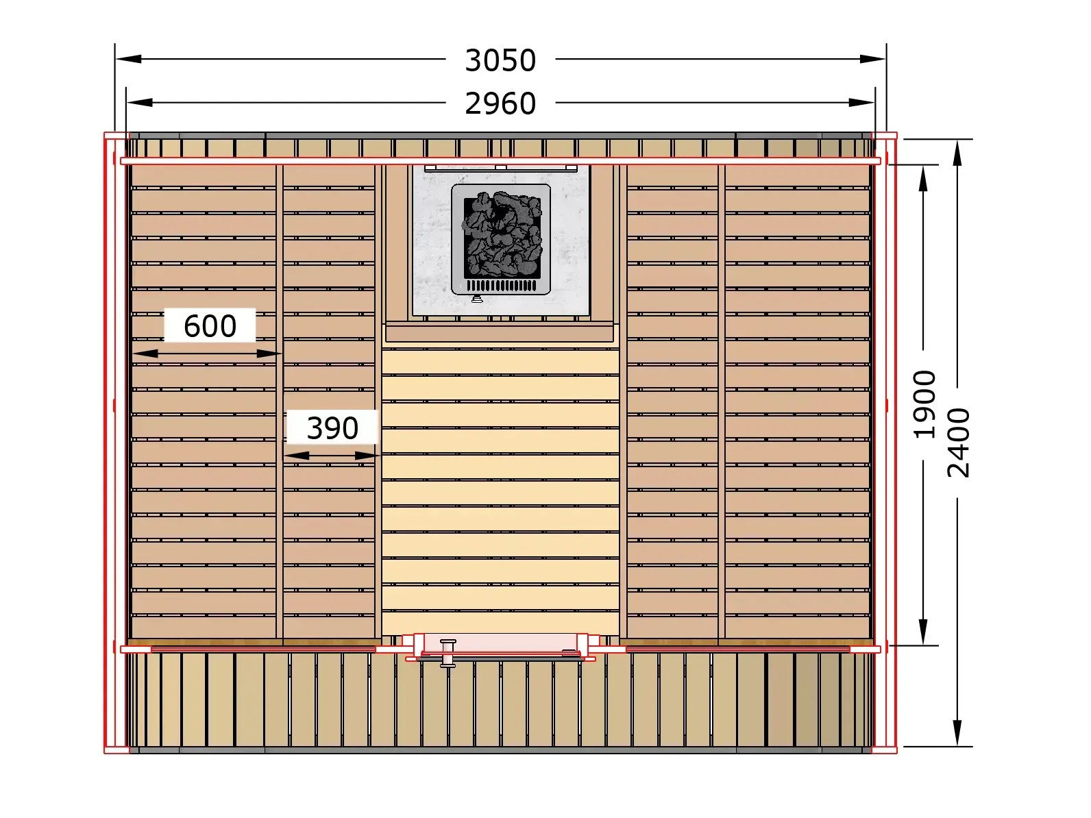 SAUNA EVOLUTION® Elegant Serenity Sauna 4 - Energize Trek