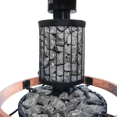 Harvia Legend 150 SS WH Sauna Stove Package – 16kW Wood-Burning Sauna Heater with Water Tank & Chimney Kit - Energize Trek