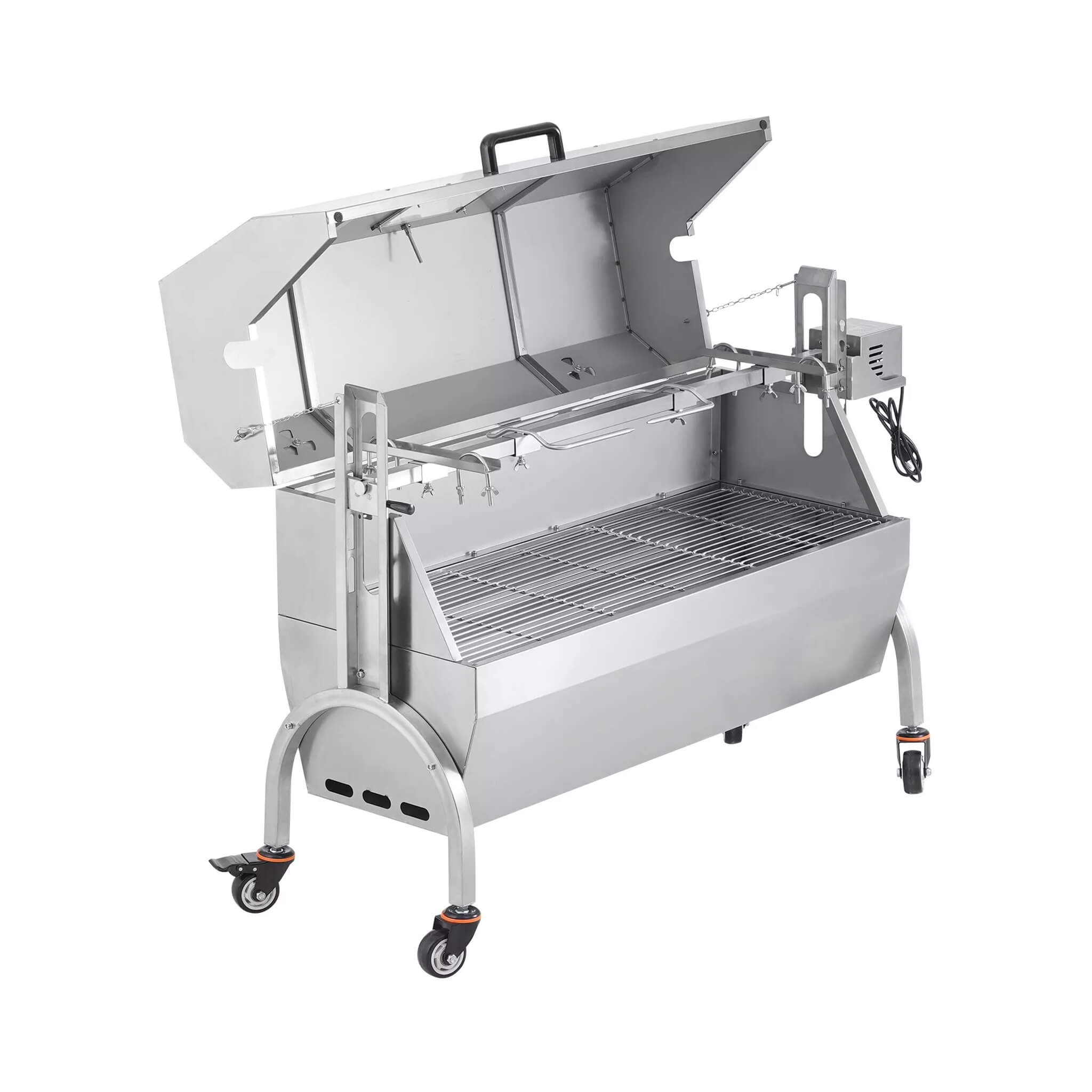Heavy-Duty 52W Spit Roaster Rotisserie BBQ Grill For Pig, Lamb And Chicken (SAK59286) - Energize Trek