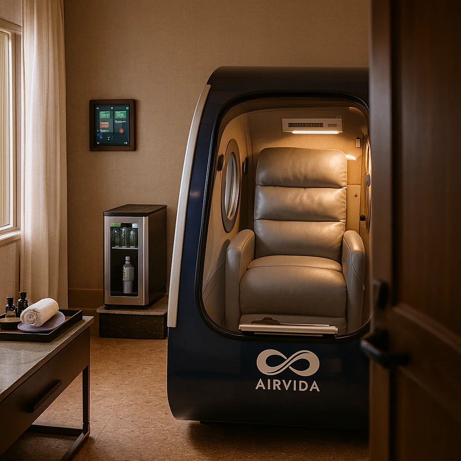 Sitting Hard Shell Hyperbaric Chamber 1.3-2.0 ATA  -Airvida Elite - Energize Trek