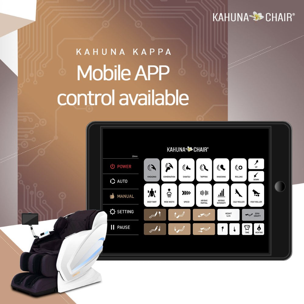 Kahuna Chair HM-Kappa Gold 4D Massage Chair with Zero Gravity & AI Voice Control - Energize Trek