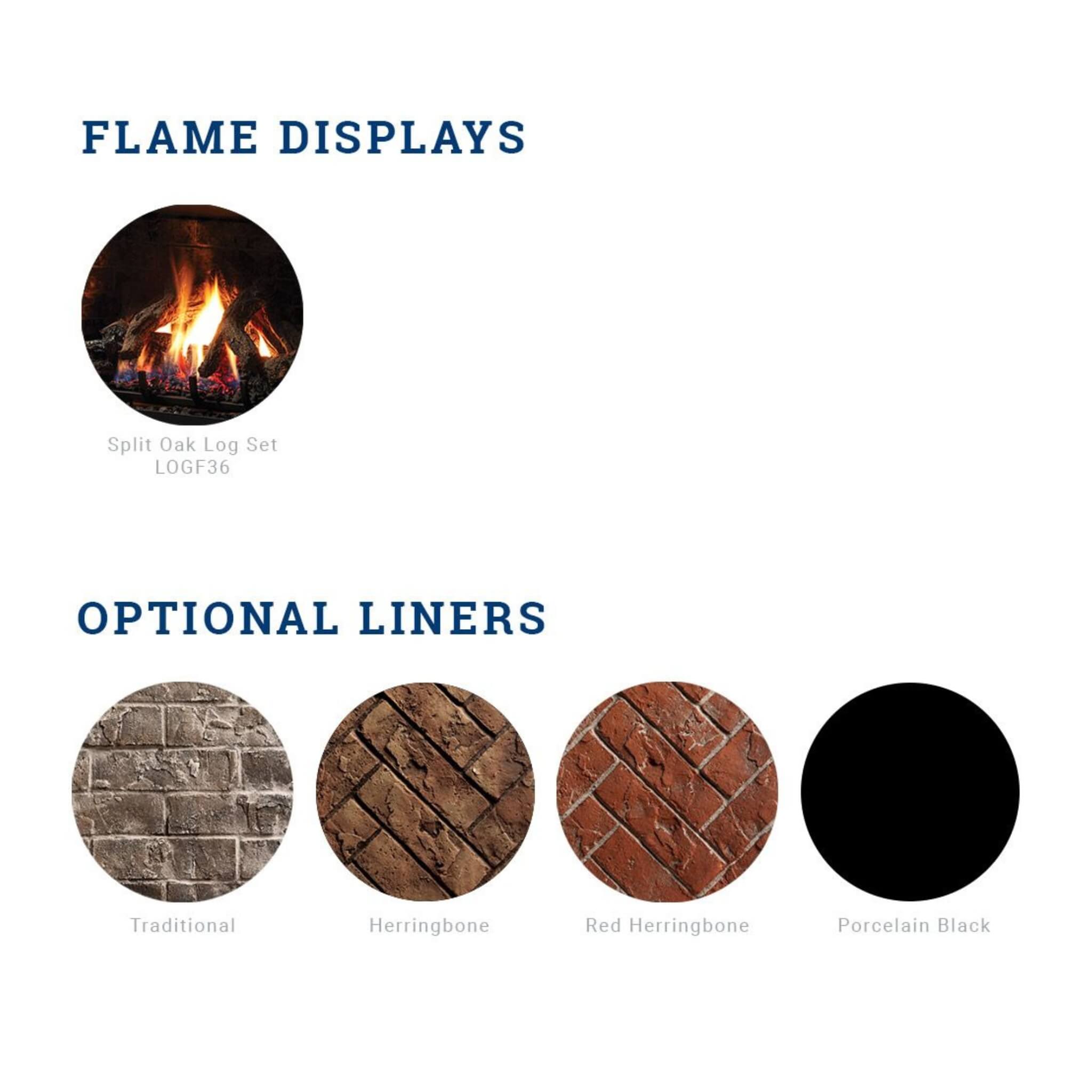 Kingsman 47" Zero Clearance 40K BTU Direct Vent Gas Fireplace (SAK87421) - Energize Trek