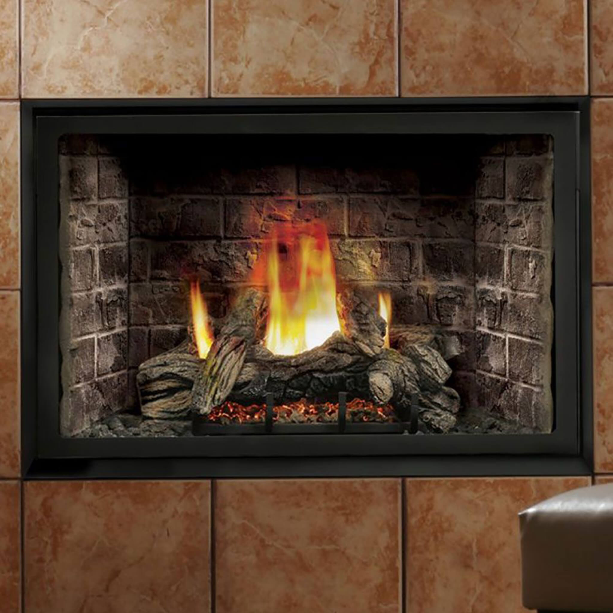 Kingsman 36" Zero Clearance 28K BTU Direct Vent Gas Fireplace (SAK19382) - Energize Trek
