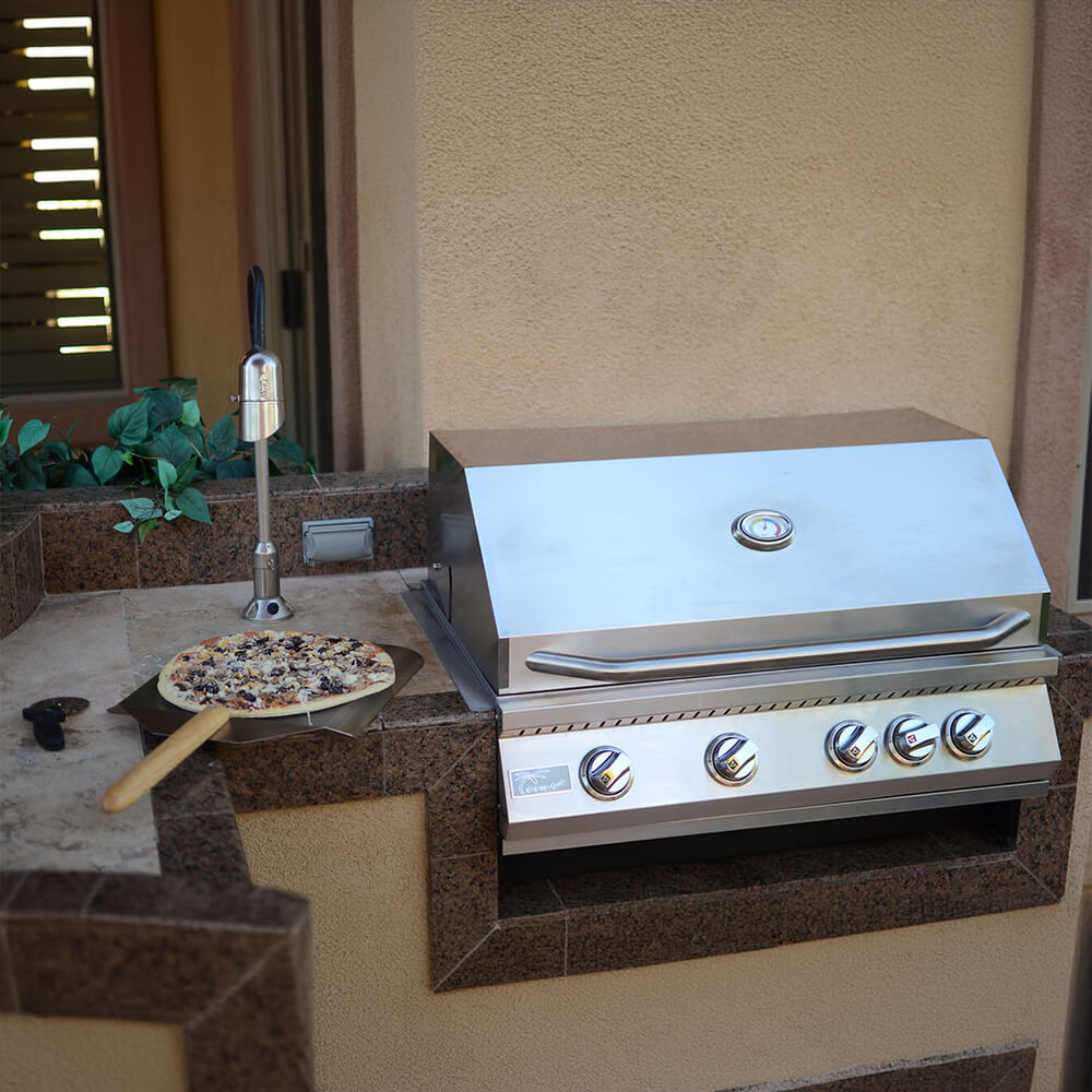 KoKoMo Grills 32" Heavy Duty 60K BTU LP/NG 4 Burner Built-In Stainless Steel Gas Grill (SAK25317) - Energize Trek