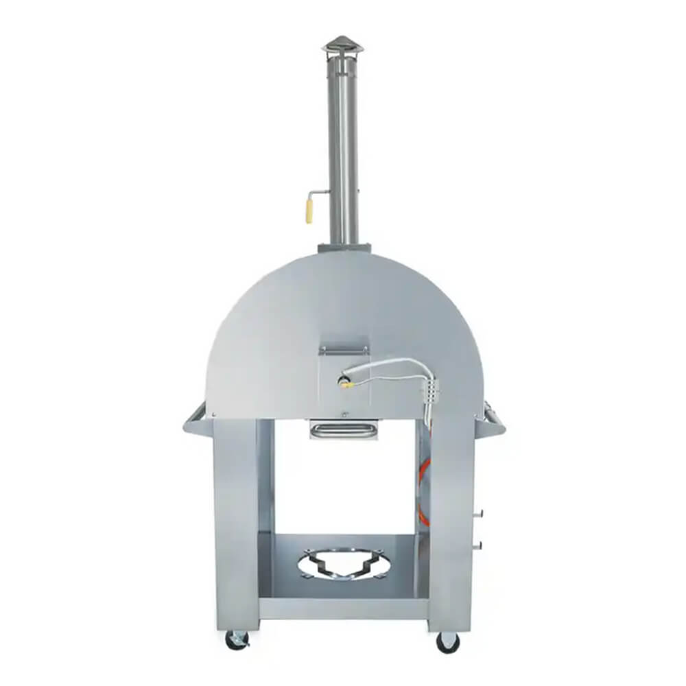 KoKoMo Grills Premium 32" Stainless Steel Dual Fuel Gas Or Wood Fired Pizza Oven (SAK14753) - Energize Trek