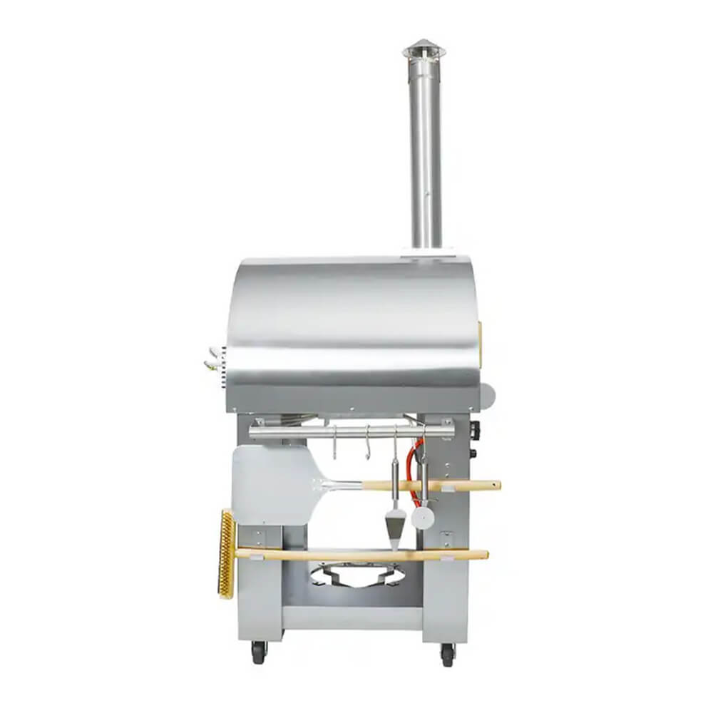 KoKoMo Grills Premium 32" Stainless Steel Dual Fuel Gas Or Wood Fired Pizza Oven (SAK14753) - Energize Trek