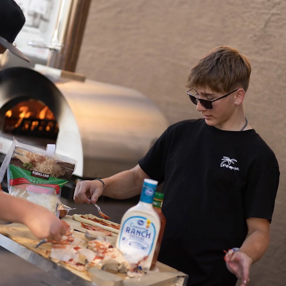 KoKoMo Grills Premium 32 Inch Stainless Steel Wood Fired Pizza Oven - KO-PIZZAOVEN (SAK92618) - Energize Trek