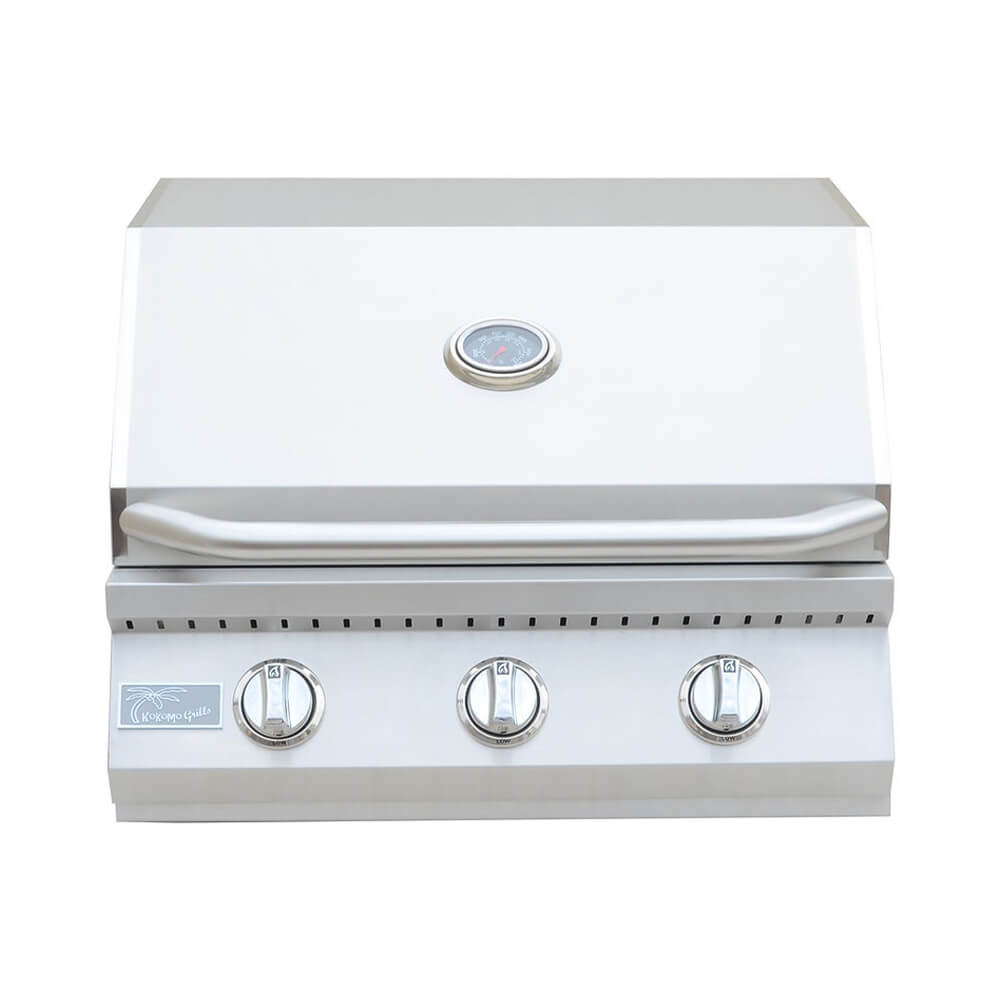 KoKoMo Grills 26" Premium 36K BTU LP/NG 3 Burner Built-In Stainless Steel Gas Grill (SAK82173) - Energize Trek