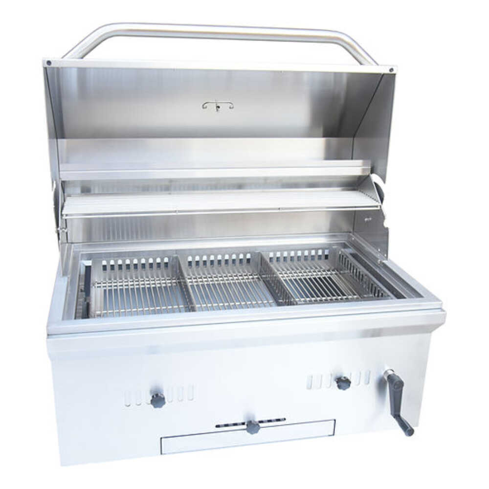 KoKoMo Grills Premium Built-In Charcoal Grill With 304 Stainless Steel And Adjustable Heat Tray, 32" (SAK32504) - Energize Trek