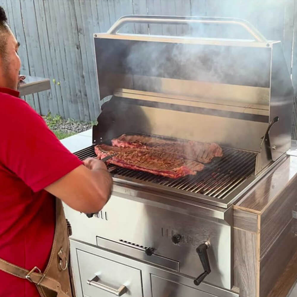 KoKoMo Grills Premium Built-In Charcoal Grill With 304 Stainless Steel And Adjustable Heat Tray, 32" (SAK32504) - Energize Trek