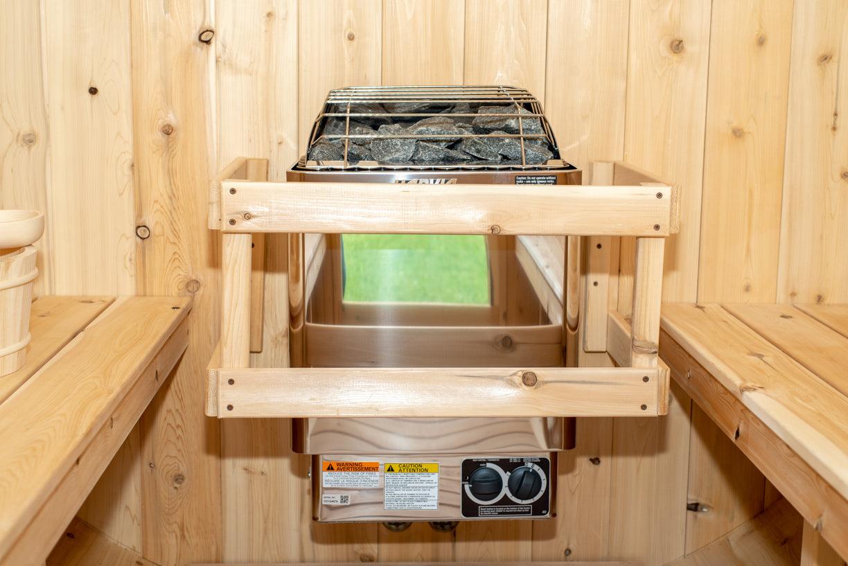 Leisurecraft Timber Harmony 4 Person Outdoor Barrel Sauna - Energize Trek
