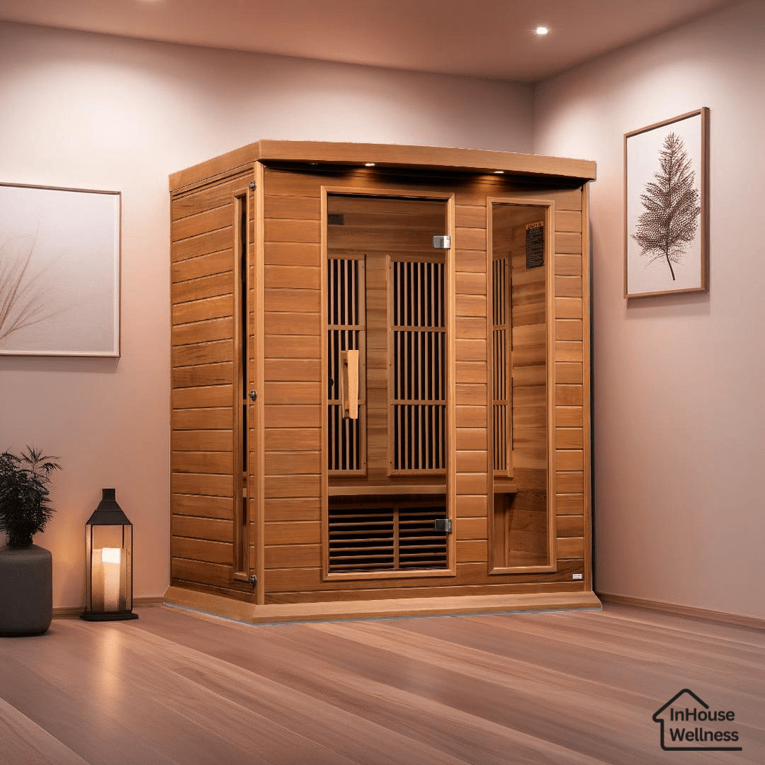 Maxxus 3-Person Low EMF FAR Infrared Sauna - Canadian Red Cedar | Maxxus Sauna - Energize Trek