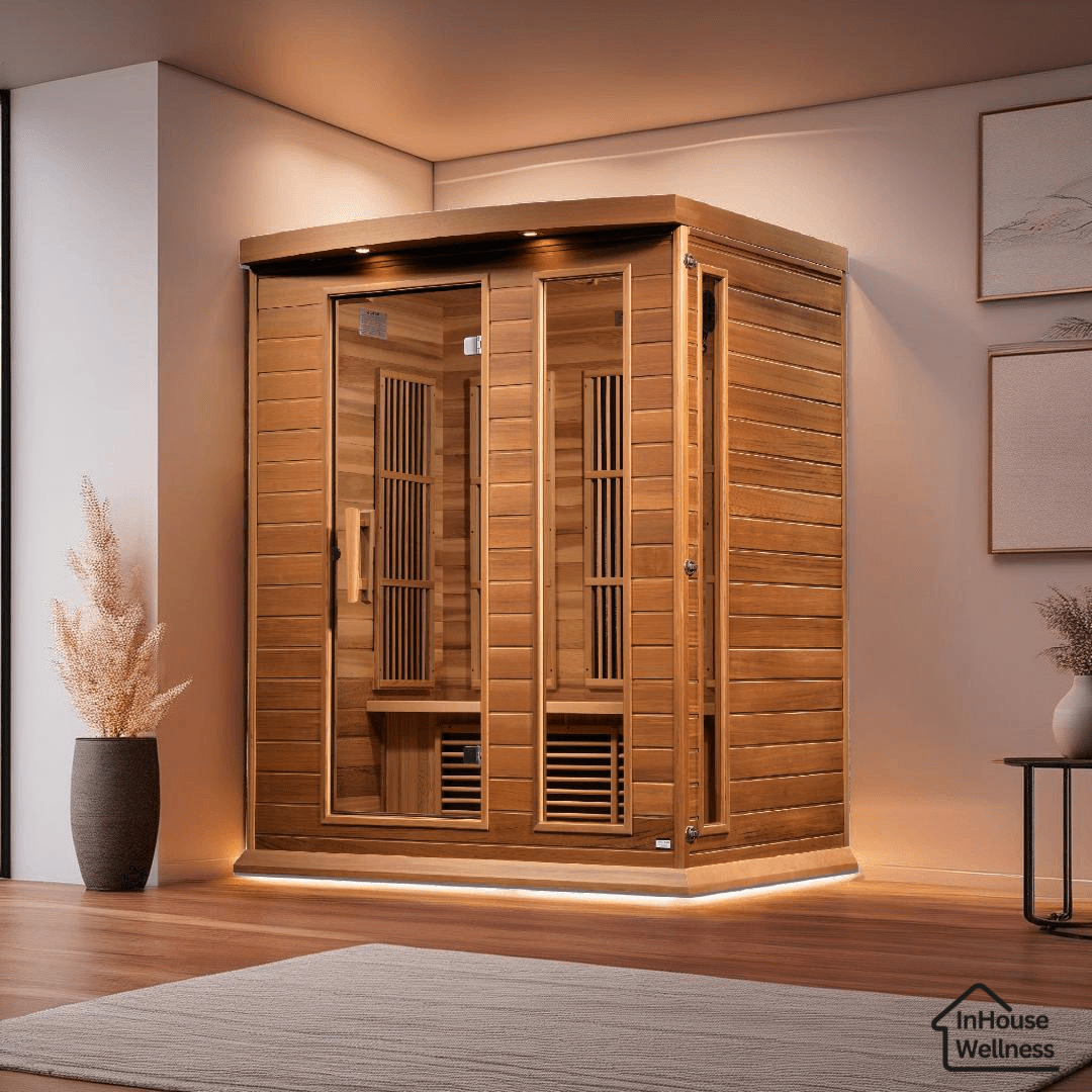Maxxus 3-Person Low EMF FAR Infrared Sauna - Canadian Red Cedar | Maxxus Sauna - Energize Trek
