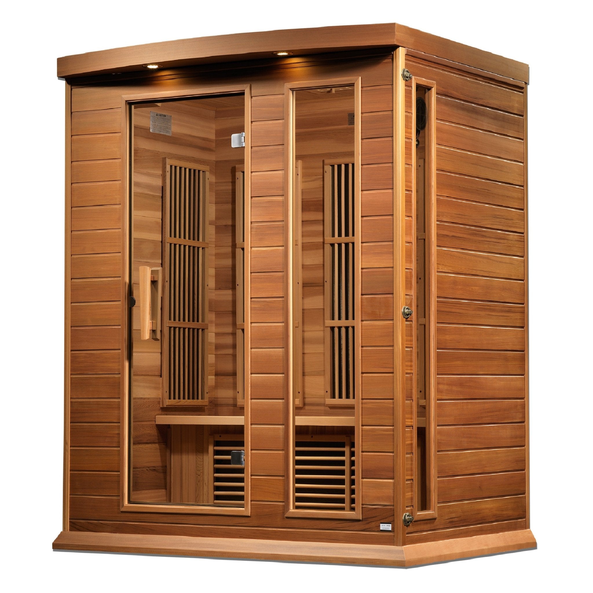 Maxxus 3-Person Near Zero EMF FAR Infrared Sauna – Canadian Hemlock - Energize Trek