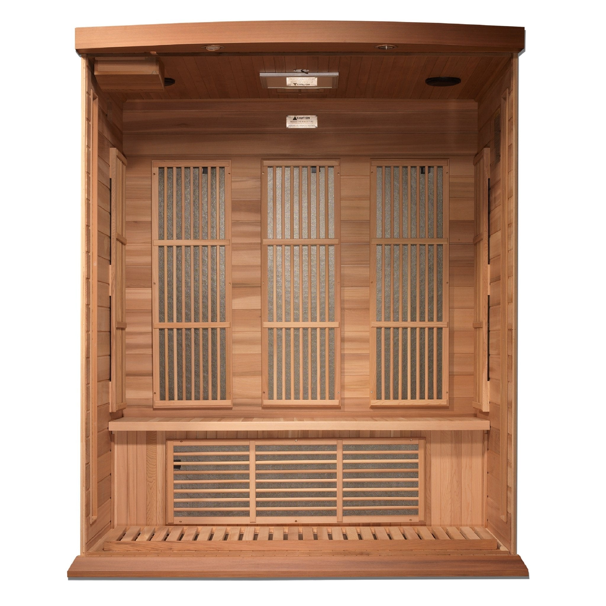 Maxxus 3-Person Near Zero EMF FAR Infrared Sauna – Canadian Hemlock - Energize Trek