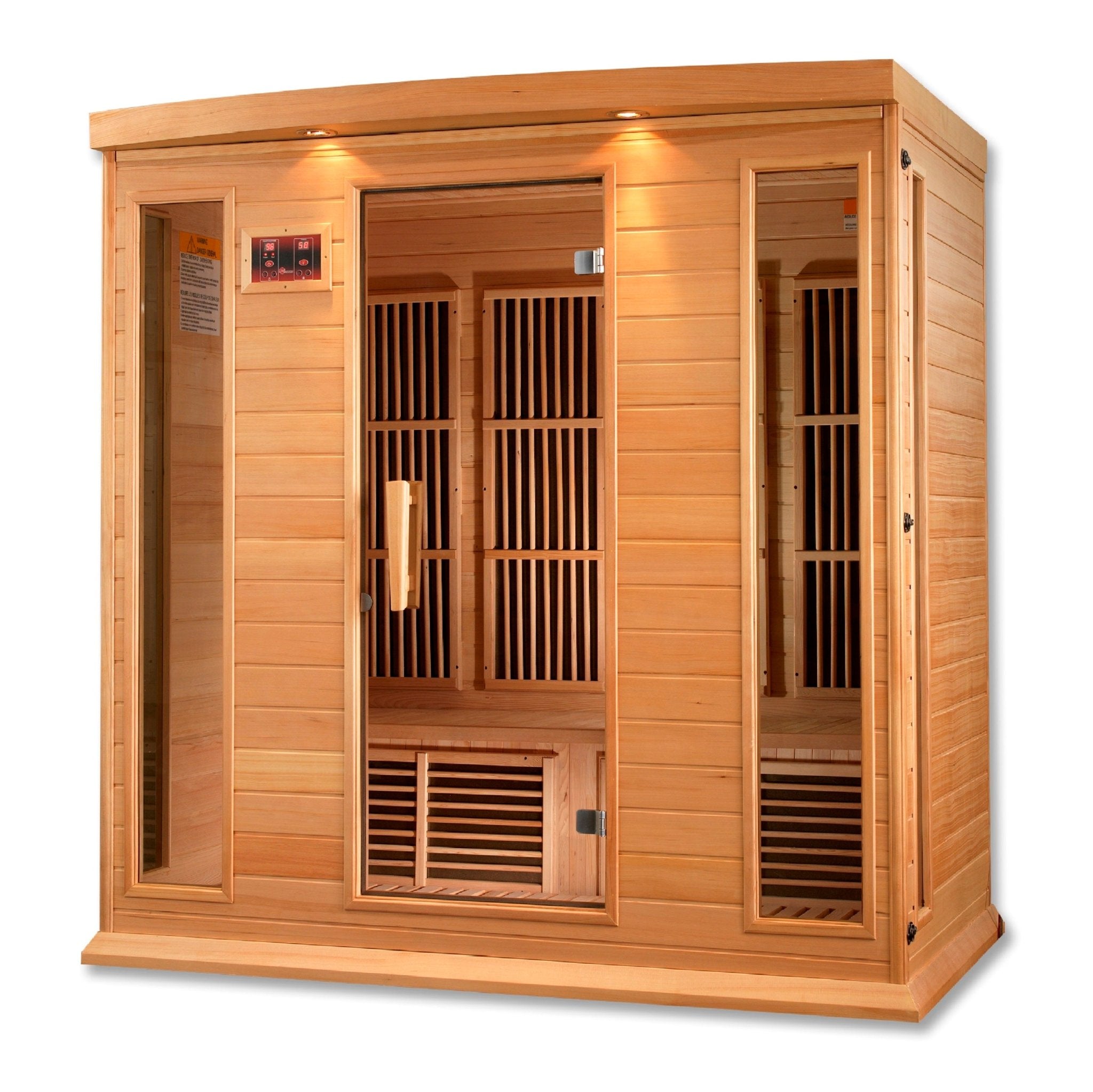 Maxxus 4-Person Low EMF FAR Infrared Sauna – Canadian Hemlock - Energize Trek