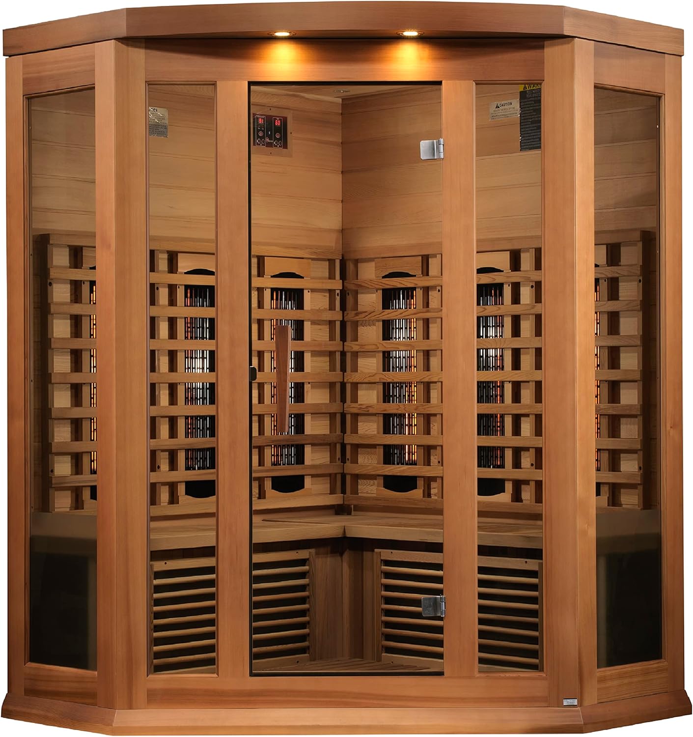 Maxxus MX-M356-01-FS Full Spectrum FAR Infrared Sauna – 3 Person, Hemlock - Energize Trek