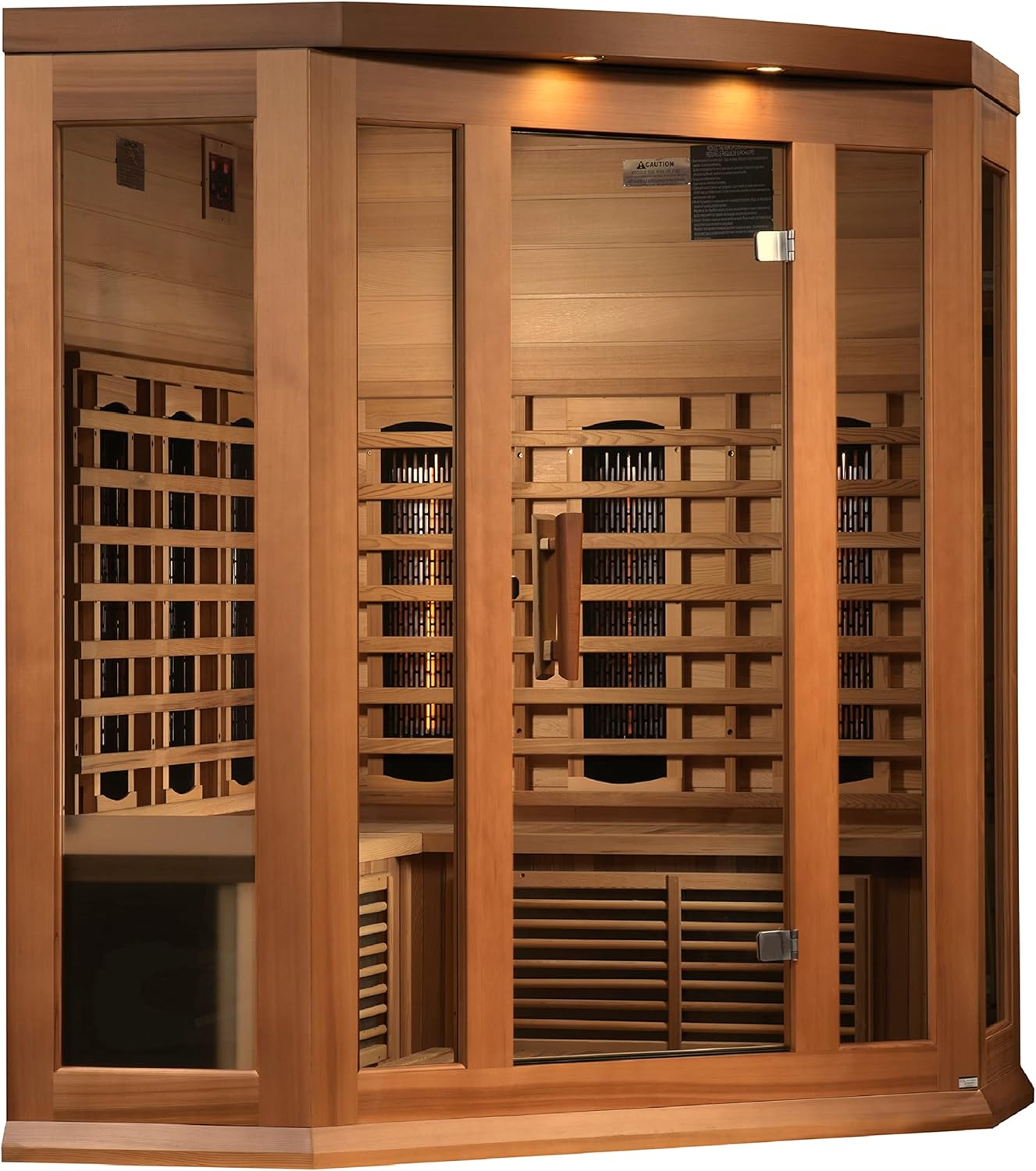 Maxxus MX-M356-01-FS Full Spectrum FAR Infrared Sauna – 3 Person, Hemlock - Energize Trek