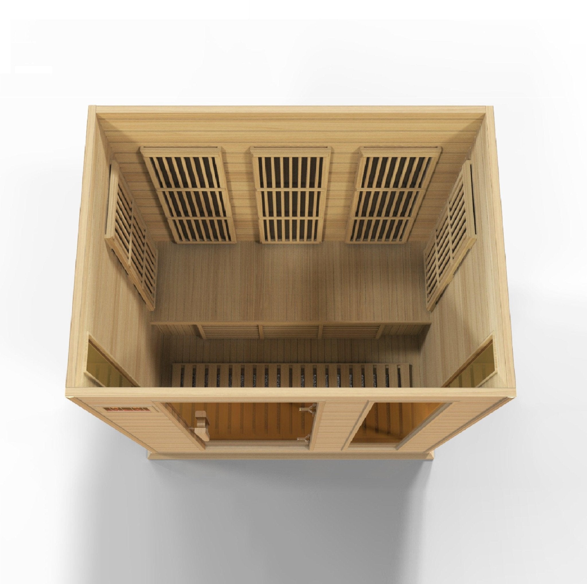 Maxxus Low EMF FAR Infrared Sauna - 3-Person Capacity, Canadian Hemlock - Energize Trek