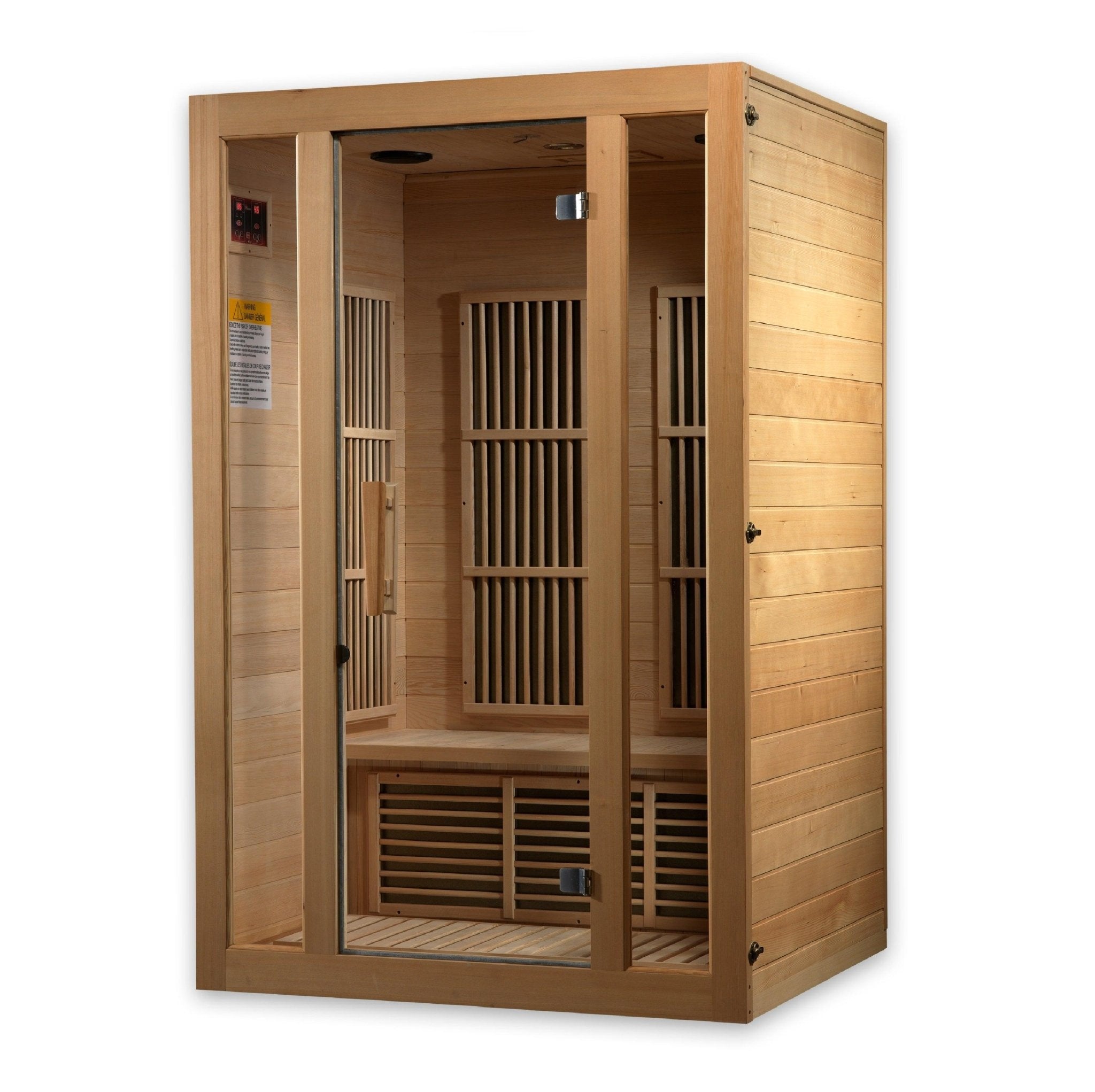 Maxxus Seattle 2-Person Infrared Sauna – Low EMF, Bluetooth Speakers, Red Light Therapy - Energize Trek