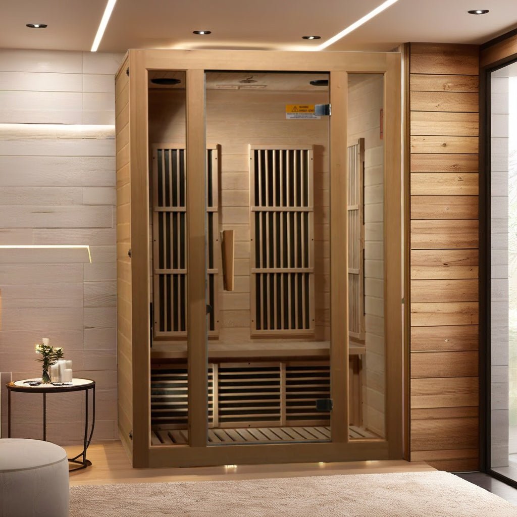 Maxxus Seattle 2-Person Infrared Sauna – Low EMF, Bluetooth Speakers, Red Light Therapy - Energize Trek