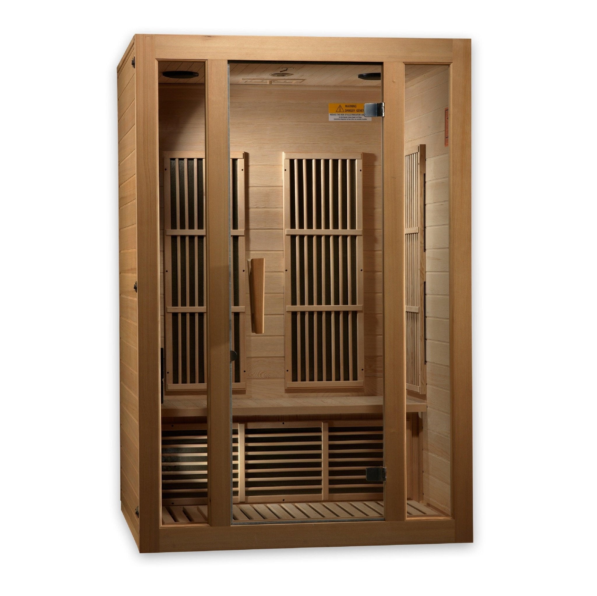 Maxxus Seattle 2-Person Infrared Sauna – Low EMF, Bluetooth Speakers, Red Light Therapy - Energize Trek