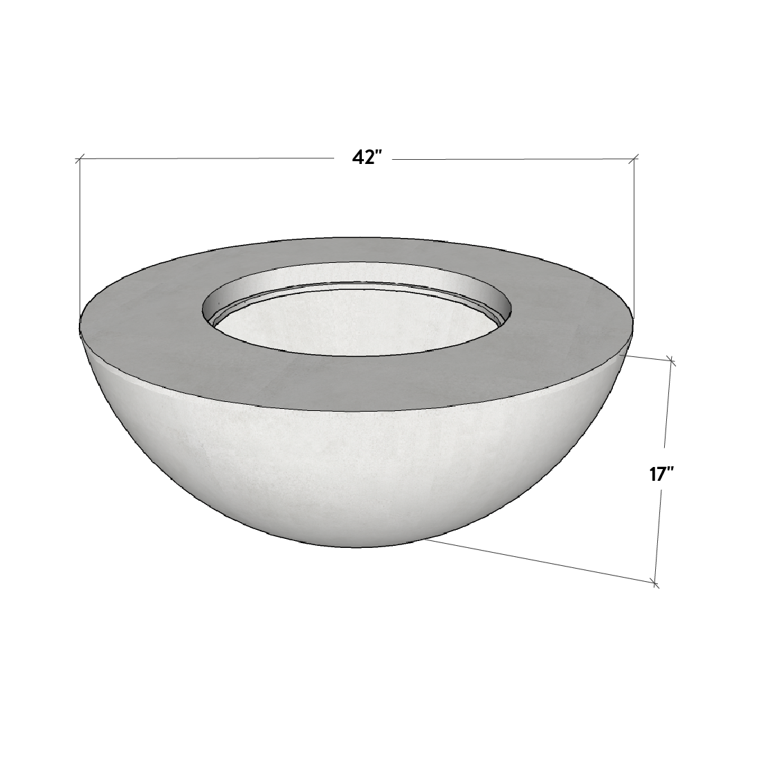 Conique | Concrete Fire Bowl - Energize Trek