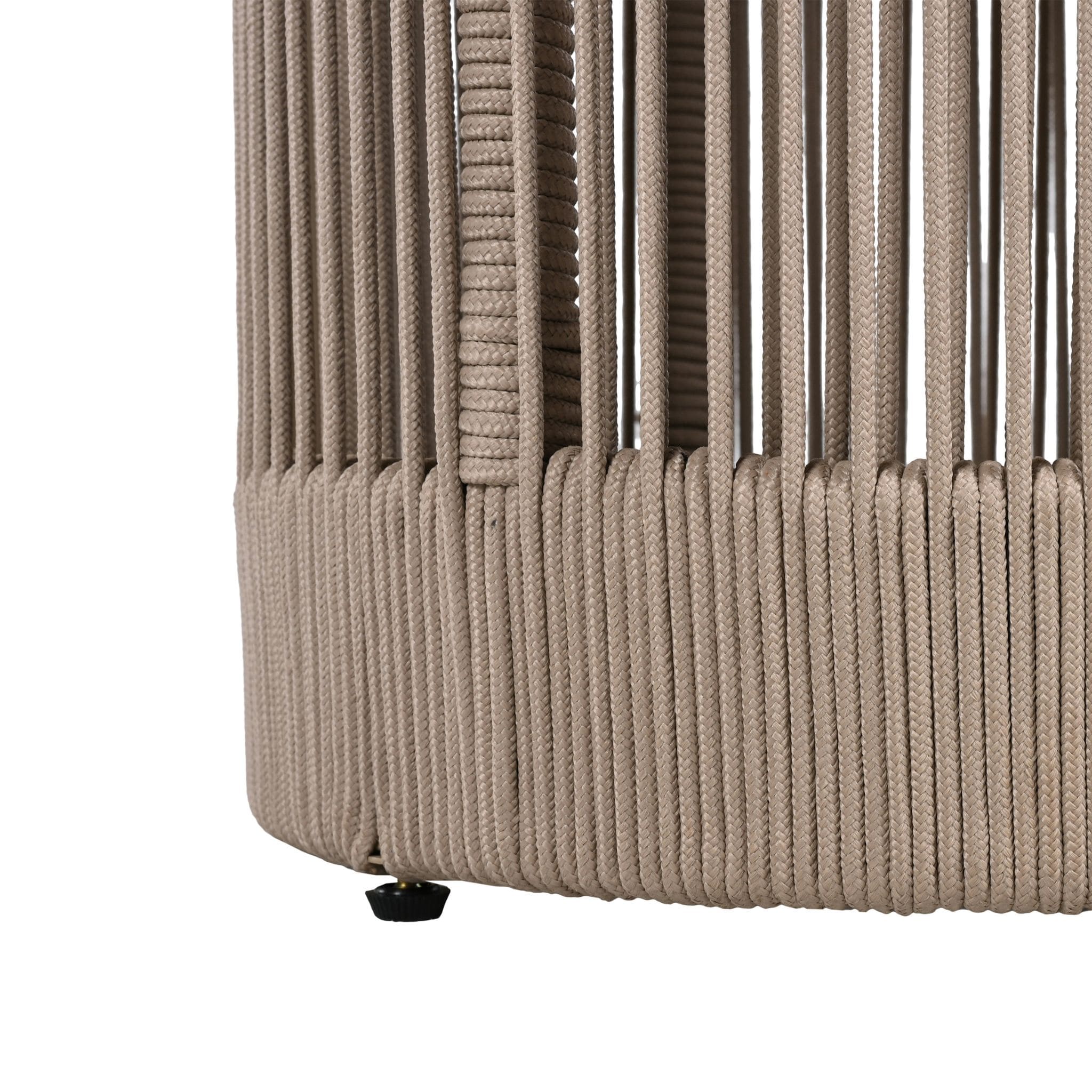 Modern Rustic Coffee Table & Side Table With Woven Rope Design (SAK56739) - Energize Trek