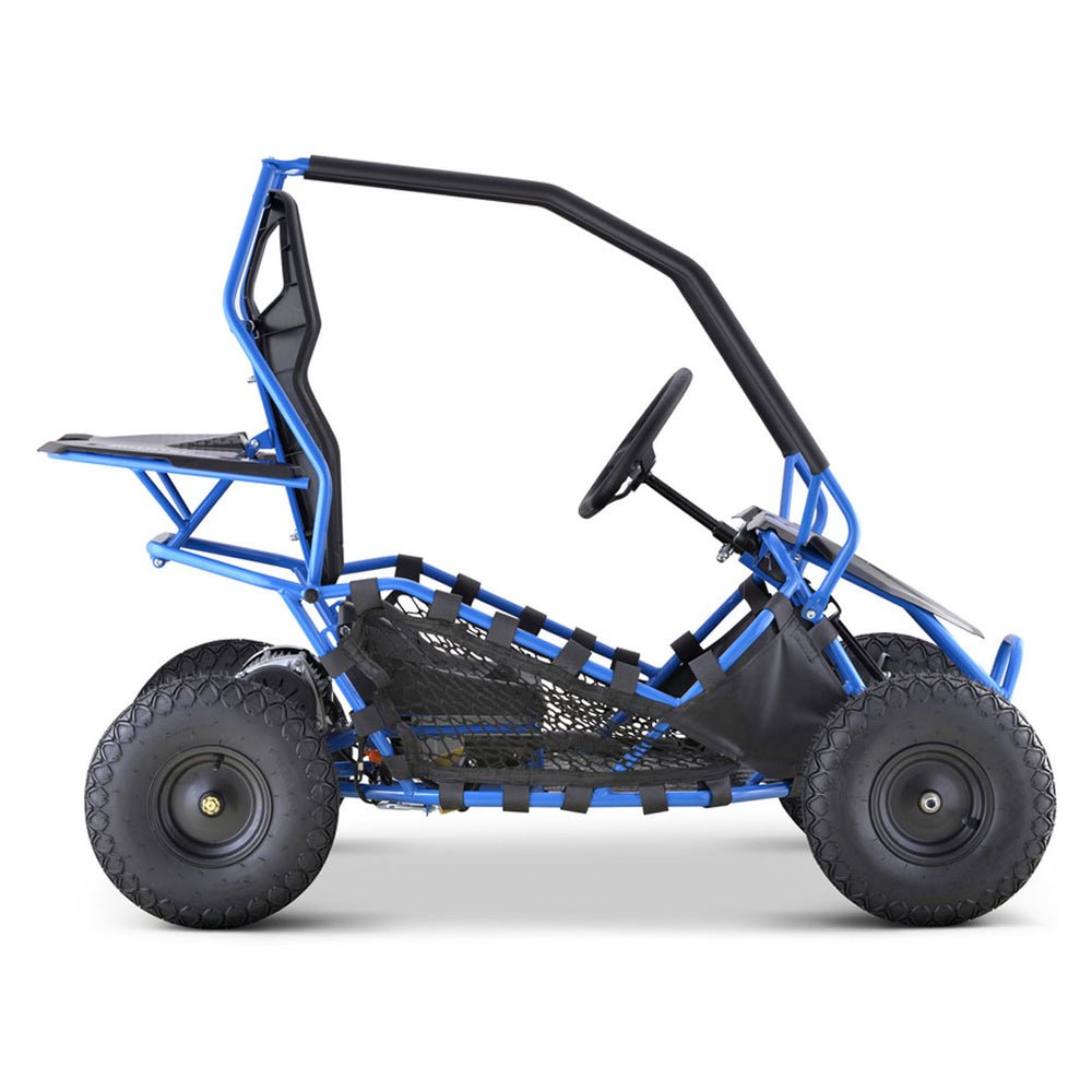 MotoTec Maverick 36V/36AH Blue Electric Motorized Go Kart, 1000W (95368142) - Energize Trek