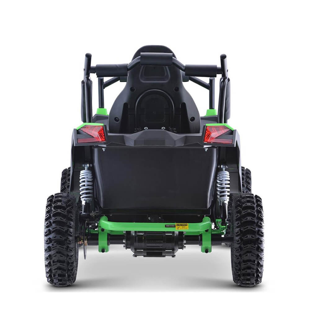 MotoTec Raider 1200W 48V/12AH Kids Electric Full Suspension UTV, Green (95476283) - Energize Trek