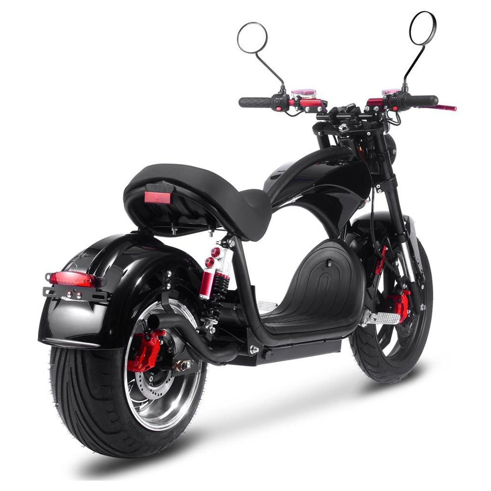 MotoTec Raven 60V/30AH 2500W Electric Moped Motorcycle Scooter For Adults, Black (SAK48263) - Energize Trek