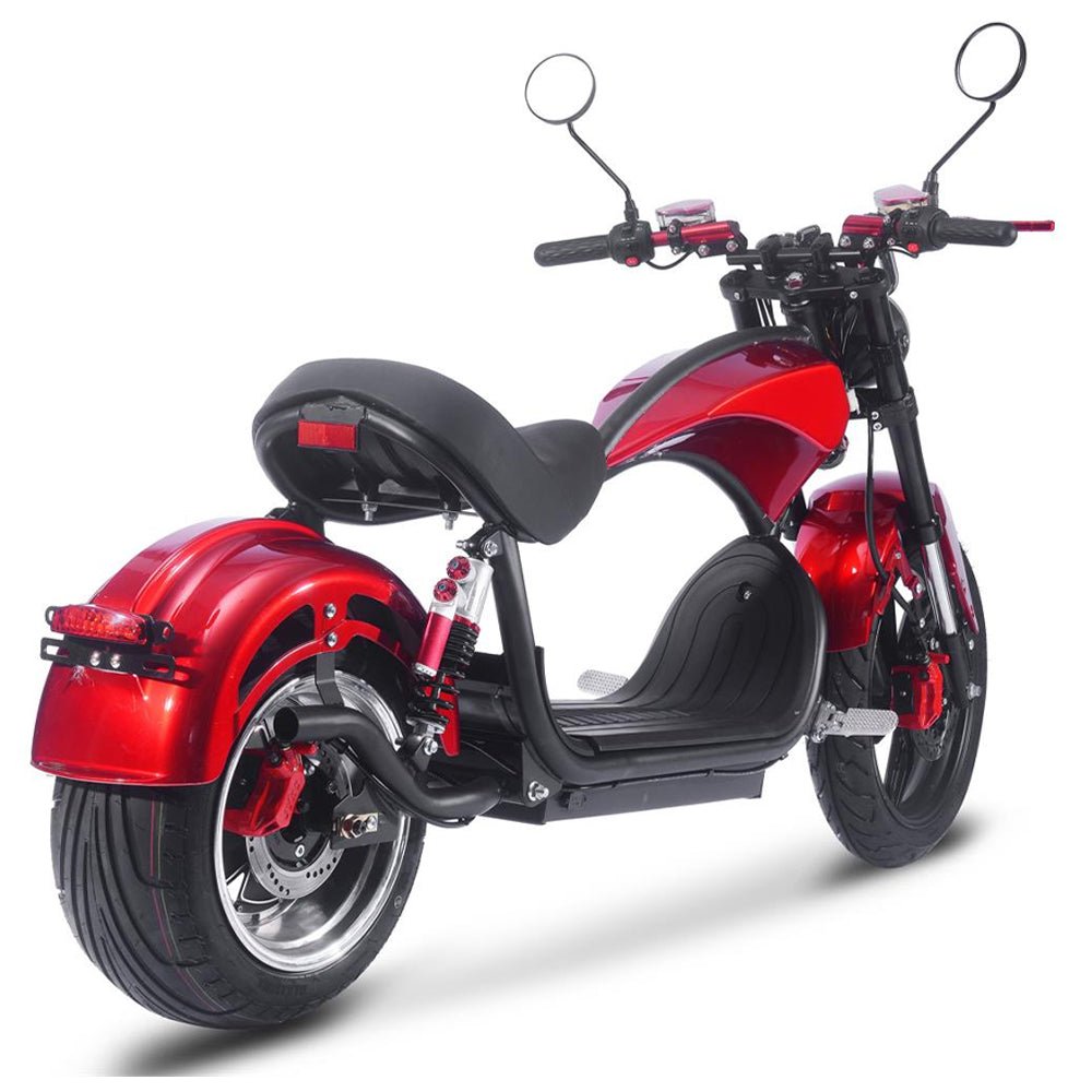 MotoTec Raven 60V/30AH 2500W Electric Moped Motorcycle Scooter For Adults, Red (SAK48163) - Energize Trek