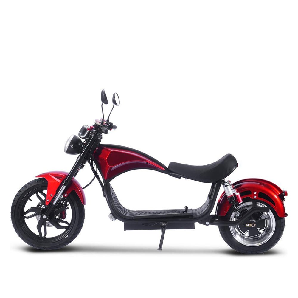 MotoTec Raven 60V/30AH 2500W Electric Moped Motorcycle Scooter For Adults, Red (SAK48163) - Energize Trek