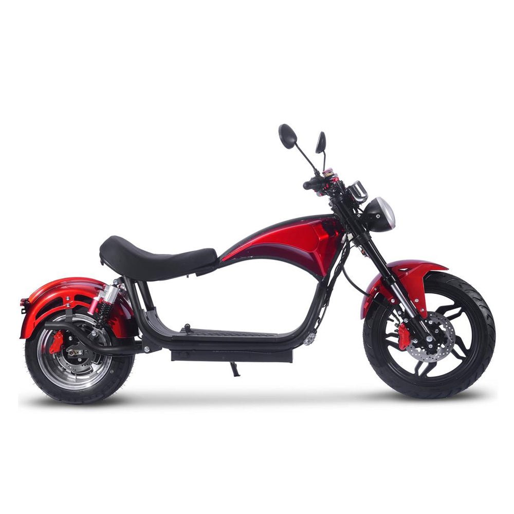 MotoTec Raven 60V/30AH 2500W Electric Moped Motorcycle Scooter For Adults, Red (SAK48163) - Energize Trek